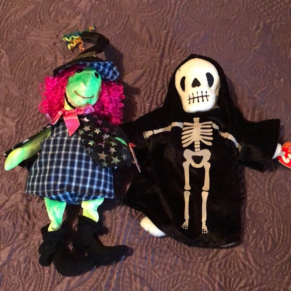 skeleton beanie baby